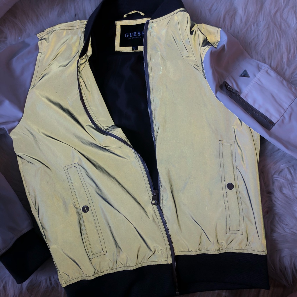 Rare Reflective Guess Windbreaker  Nwot